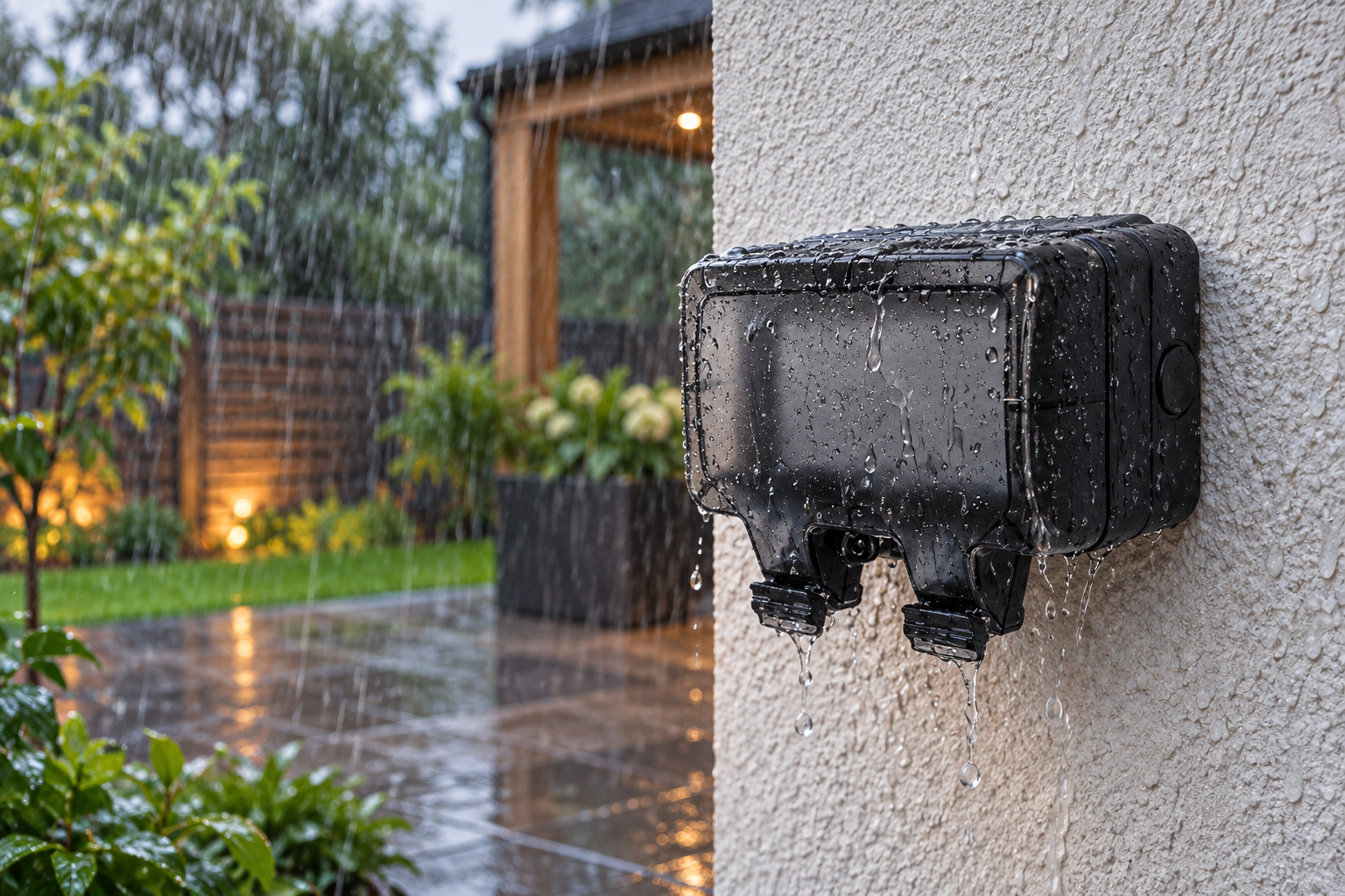Buitenstopcontact plaatsen met IP66 bescherming