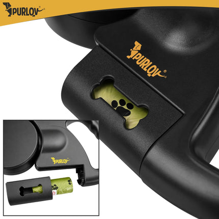 Dubbele Hondenriem voor 2 Honden – Automatische Rollijn 2 x 3 Meter – LED Lamp