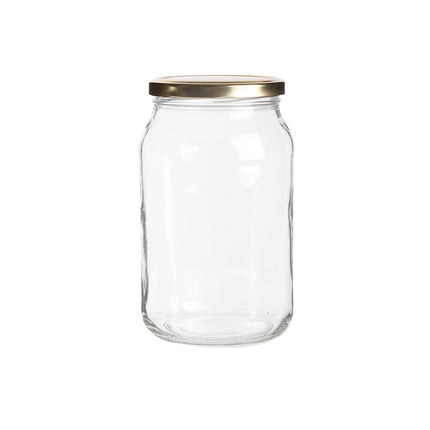 Altom Design Set van 6 Conserveringspotten 900 ml - Weckpot - Jampotten - Inmaakpotten - Voedsel bewaren, conserveren, inmaken