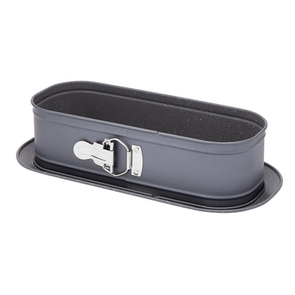 Cakevorm Ovaal 34,5 cm – Springvorm met Antiaanbaklaag – Koolstofstaal – Bakvorm voor Cake, Cheesecake & Brownies