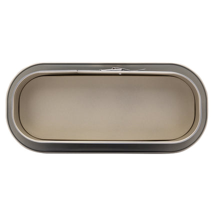 Valdinox Giovanni Ovale Springvorm 34 cm – Blauw met Gouden Accenten – Antiaanbaklaag – Bakvorm voor Cheesecake, Taart & Cake