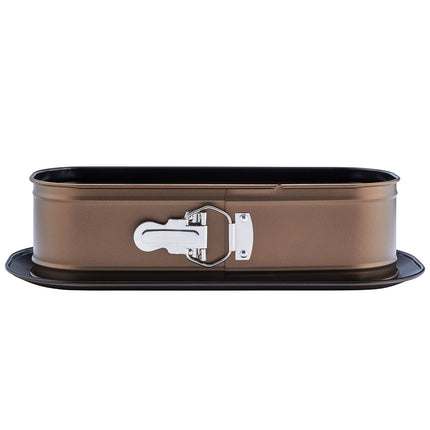 Valdinox Aurum Ovale Springvorm 34 cm – Mokka – Antiaanbaklaag – Bakvorm voor Cake, Taart & Brood