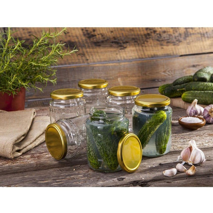 Altom Design Set van 6 Conserveringspotten 720 ml - Weckpot - Jampotten - Inmaakpotten - Voedsel bewaren, conserveren, inmaken
