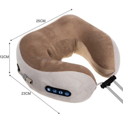 Soulima Verwarmde Nekmassager - 3 Standen Nekmassageapparaat - Elektrische Nekmassager met Warmte 23 x 25 x 12 cm