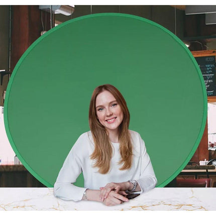 Tracer Green Screen Doek 110 cm - Bureaustoel Achtergronddoek - Groen Scherm