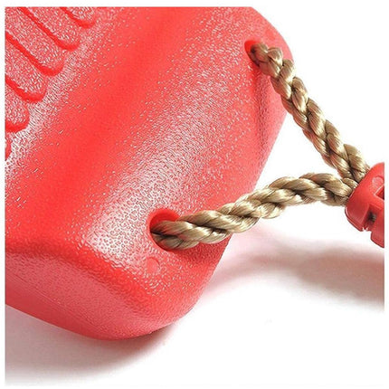 Tuinschommel voor kinderen / kinderschommel met touwen max 100kg rood 44cm x 17cm