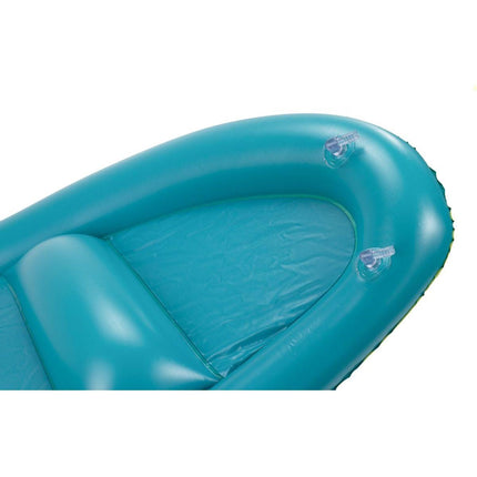 Opblaasbare rubberboot matras met luifel 65x73cm
