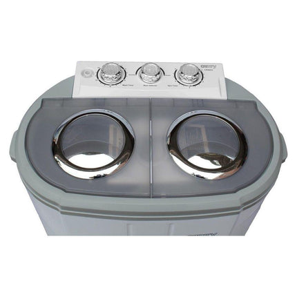 2de kansje Camry CR 8052 camping mini wasmachine met dubbele trommel met 3Kg was en 1Kg centrifuge capaciteit