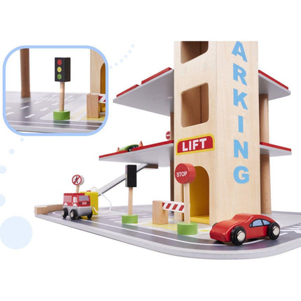 LULILO BENINO houten parkeergarage - Speelgoed - City Garage - houten speelgoed