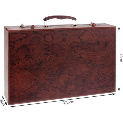 Maaleo Luxe Kunst Schilderskoffer - Tekenkoffer - Schilderkist 113 Delig - Schilderset - Tekendoos met Houten Materiaal