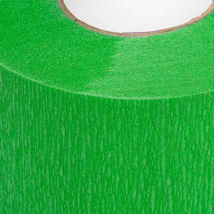 Papieren Zelfklevende Nekkragen – Wegwerp op rol – 5 rollen × 100 stuks – Groen – Hygiënische en duurzame kapperskragen van flexibel tissuepapier