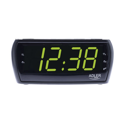 Adler AD 1121 Wekkerradio – Digitale Wekker met Radio – Groot LED Display – Dubbel Alarm & Snooze – Zwart