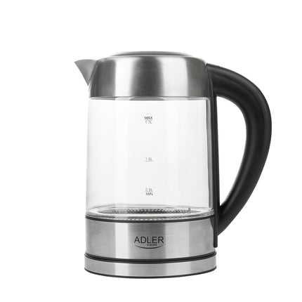 Adler AD 1247 Glazen Waterkoker 1,7 Liter 2200W – Temperatuurregeling 60-100°C – Warmhoudfunctie