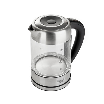 Adler AD 1247 Glazen Waterkoker 1,7 Liter 2200W – Temperatuurregeling 60-100°C – Warmhoudfunctie