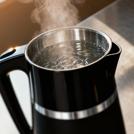 Adler AD 1355 Waterkoker 1,7 Liter 2200W – Dubbelwandig – RVS Binnenzijde – Zwart