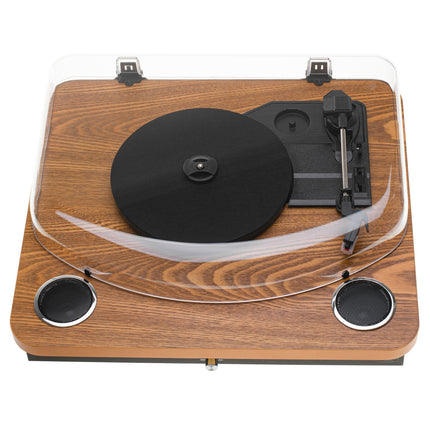 Adler AD 1914E Platenspeler met Speakers & Bluetooth – Vinyl Speler met USB – 33/45/78 Toeren – Hout