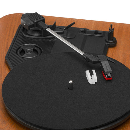 Adler AD 1914E Platenspeler met Speakers & Bluetooth – Vinyl Speler met USB – 33/45/78 Toeren – Hout