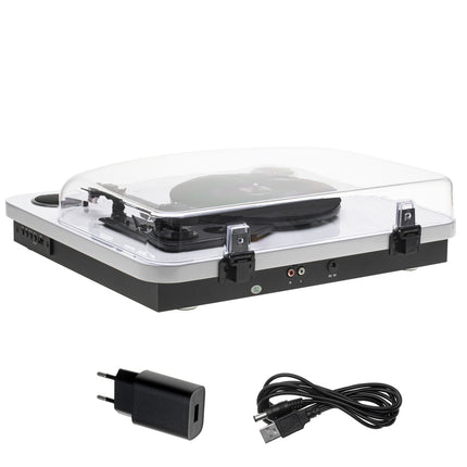 Platenspeler met Speakers & Bluetooth – USB – 33/45/78 Toeren – Wit