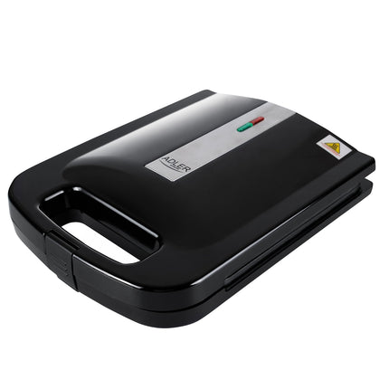 Adler AD 3055 XL Tosti IJzer voor 4 Tosti's – 2000W – Groot Tosti Apparaat – Anti-aanbaklaag