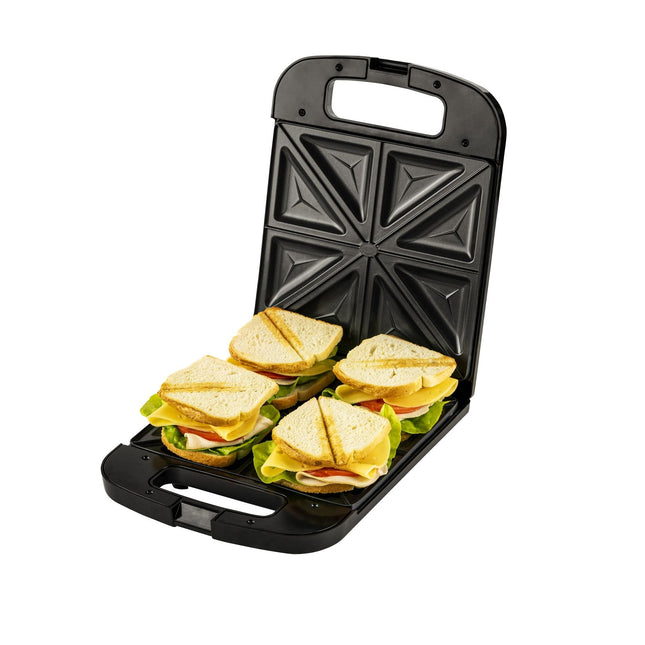 Adler AD 3055 XL Tosti IJzer voor 4 Tosti's – 2000W – Groot Tosti Apparaat – Anti-aanbaklaag