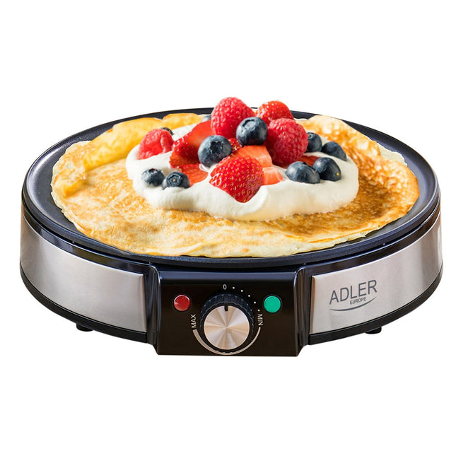 Adler Pannenkoekenmaker 30 cm 1600W – Elektrische Crêpe Maker – Regelbare Temperatuur