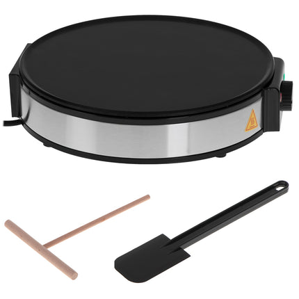 Adler Pannenkoekenmaker 30 cm 1600W – Elektrische Crêpe Maker – Regelbare Temperatuur