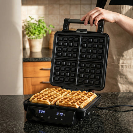 Adler AD 3096 Tosti IJzer 4-in-1 2200W – Contactgrill, Wafelijzer & Sandwichmaker – Verwisselbare Platen