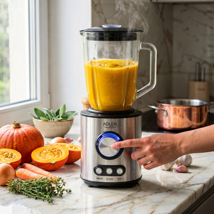 Adler AD 4078 Blender 1,5L – Blender met Glazen Kan – 1700W – Smoothie, Ice Crush & Pulse