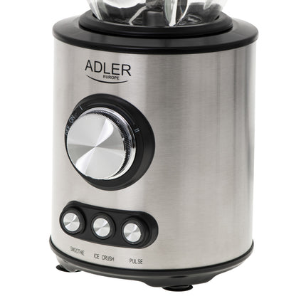 Adler AD 4078 Blender 1,5L – Blender met Glazen Kan – 1700W – Smoothie, Ice Crush & Pulse