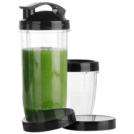 Adler AD 4084 Blender 1200W met 4 Bekers – Smoothie Blender To Go – IJscrusher – Zilver