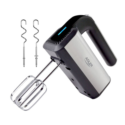 Adler AD 4225 Handmixer – Elektrische Mixer 800W – 5 Snelheden & Turbo – Met Gardes en Deeghaken
