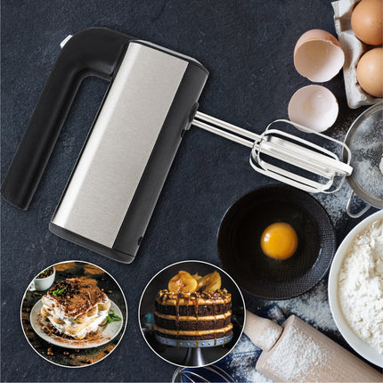 Adler AD 4225 Handmixer – Elektrische Mixer 800W – 5 Snelheden & Turbo – Met Gardes en Deeghaken