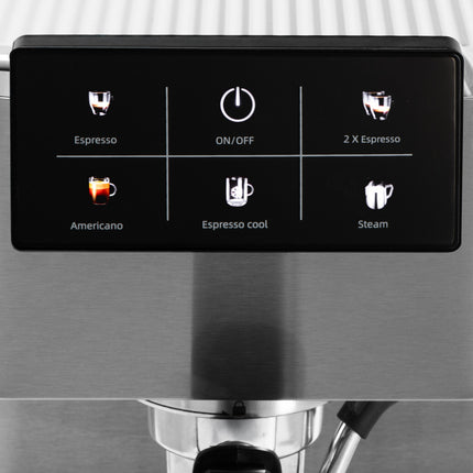 Adler Espressomachine 20 Bar 1350W – Pistonmachine met Melkopschuimer – Thermoblock – RVS