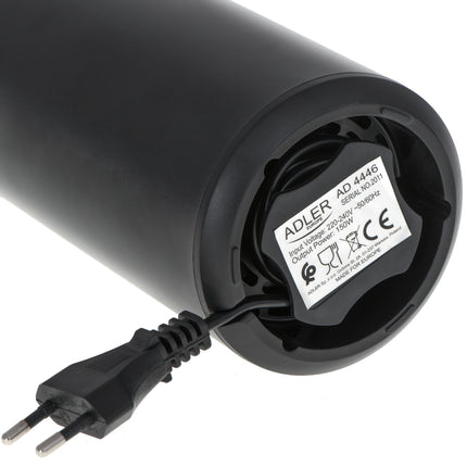 Adler AD 4446 Elektrische Koffiemolen 150W – Koffiebonen Maler – RVS Messen – 75 Gram – Zwart/Goud
