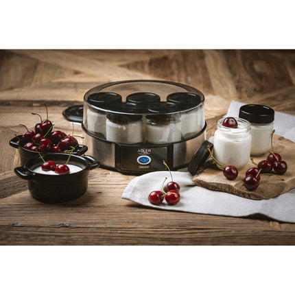 Adler AD 4476 Yoghurtmaker – Yoghurtmachine met 7 Glazen Potjes van 200 ml – 1,4 Liter