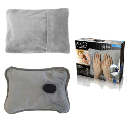 Adler AD 7427 Elektrische Kruik – Warmtekruik 360W – Snel Opgewarmd in 15 Min – Tot 5 Uur Warm – Fleece Hoes