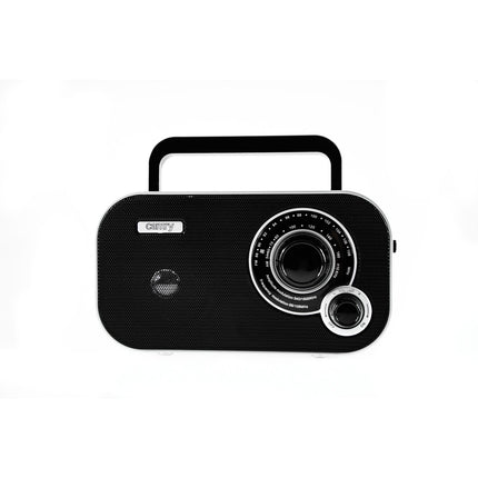 Camry CR 1140B Draagbare Radio – AM FM Radio op Batterijen & Netstroom – Analoge Radio met Hoofdtelefoonaansluiting – Zwart