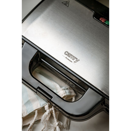 Camry CR 3054 Tosti Apparaat XL – Tosti IJzer voor 2 Grote Tosti's – 1300W – Antiaanbaklaag