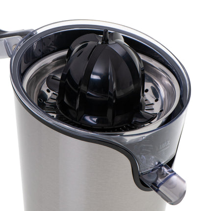 Camry CR 4006 Elektrische Citruspers met Hendel – RVS Sinaasappelpers – 2 Perskegels – 100W