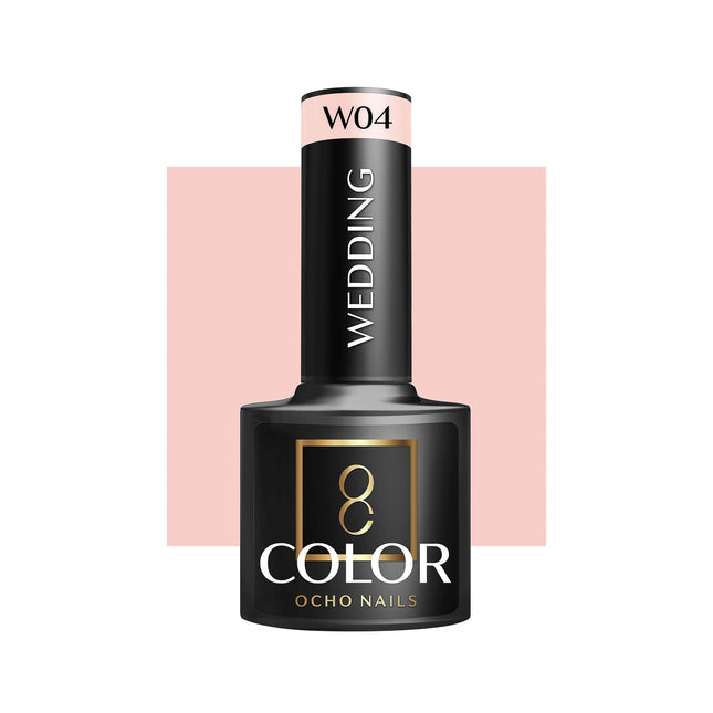 Ocho Nails W04 Professionele Hybride Bruidsnagellak - Roze UV Gellak - Wedding Nagellak 5 g