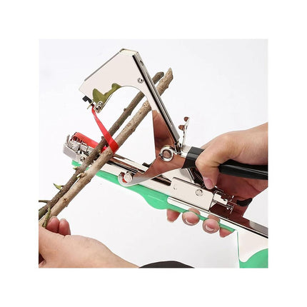 Plantenbindmachine – Plantentang voor Tomaten, Klimplanten en Wijnranken – Inclusief Tape en Nietjes – Tuintapener