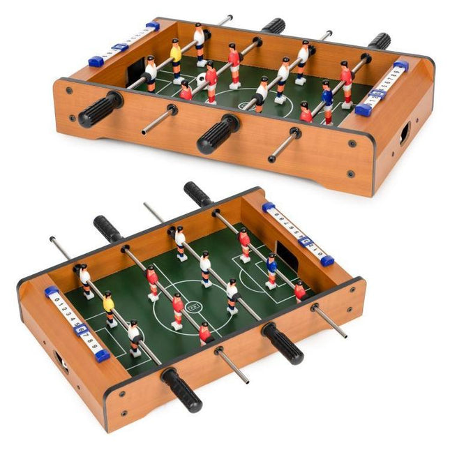 Houten Mini Tafelvoetbalspel Voor Kinderen - Tafelvoetbal Spel - Voetbal Tafel - Mini Voetbaltafel - Kleine Voetbal Tafel - 50,5 x 30,5 x 9,5 cm