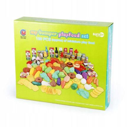 120 Delige voedsel speelgoed set met groenten, fruit, snoep en meer - Perfect voor Keukens en Speelgoedwinkels - Geschikt vanaf 3 jaar