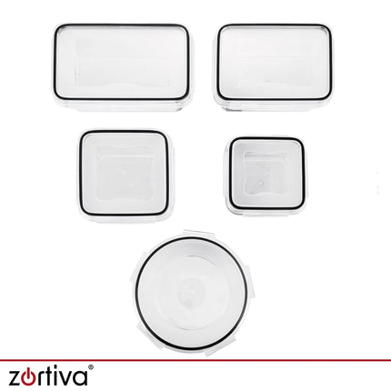Vershoudbakjes Set 12 Stuks – Meal Prep Bakjes met Deksel – 350 ml tot 1 Liter