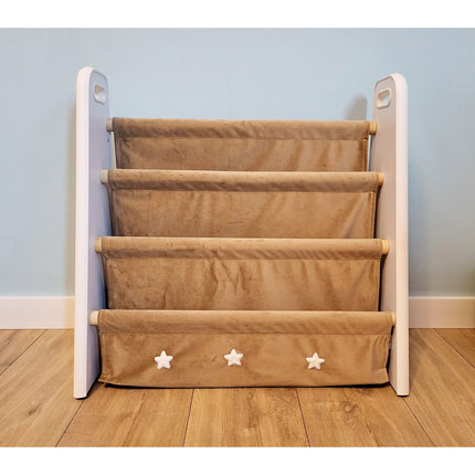LoveGifts Handgemaakte Montessori Boekenkast Kinderkamer - Speelgoed Opbergrek - 60 x 25 x 58 cm Bruin