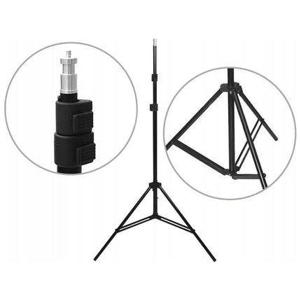 Softbox Verlichting Set van 2 – Fotostudio Daglichtlampen met Statief – 48x67 cm – Hoogte Verstelbaar – Professionele Studiolampen voor Foto & Video