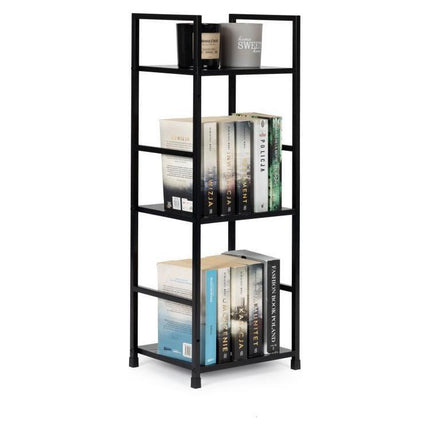 Modern Home industriële loft stijl boekenkast met 3 planken - 80 x 29 x 23,5 cm -  Bruin