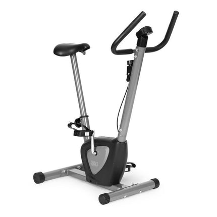 Modern Home Mechanische Hometrainer Fiets Met Verstelbare Weerstand En Computermonitor - Fitnessapparaat- Zwart / grijs
