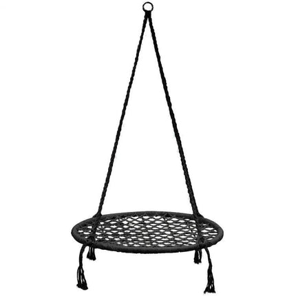 Modern Home weerbestendige kraaiennest schommelstoel - Tot 150 kg draagvermogen - Nestschommel - Voor binnen en buiten - Zwart
