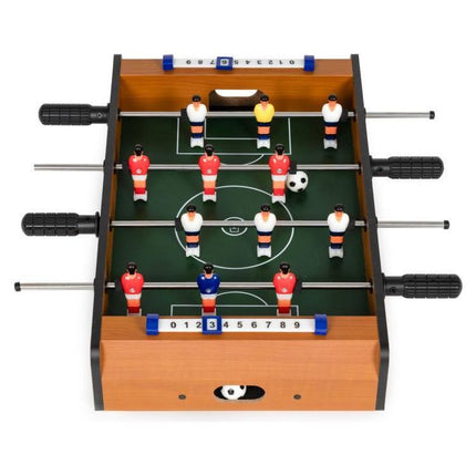 Houten Mini Tafelvoetbalspel Voor Kinderen - Tafelvoetbal Spel - Voetbal Tafel - Mini Voetbaltafel - Kleine Voetbal Tafel - 50,5 x 30,5 x 9,5 cm
